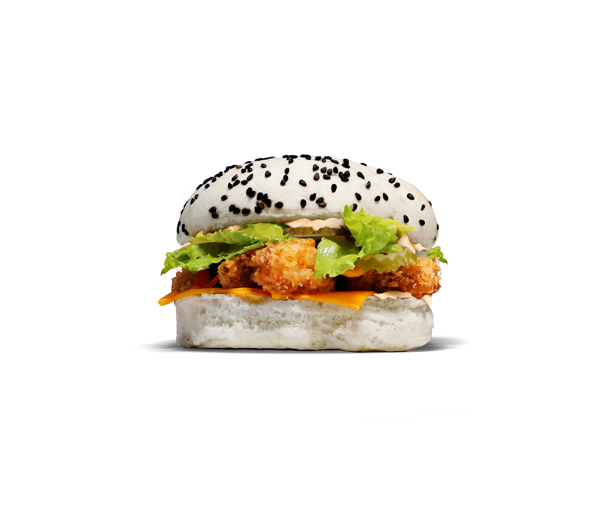 Bao vapeur aux crevettes — brioche moelleuse garnie de crevettes, légumes croquants et sauce maison — Krousty Sabaïdi.