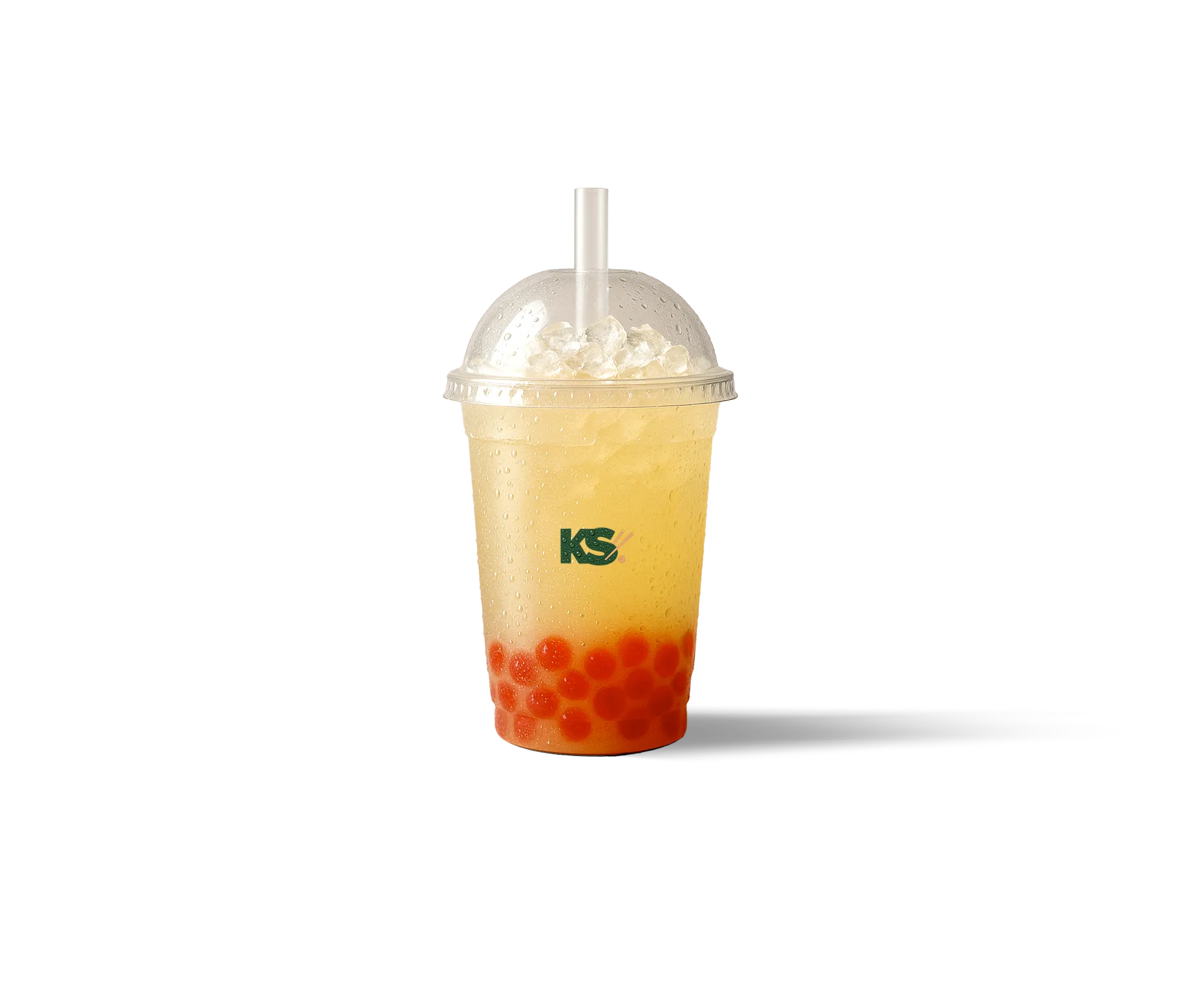 Bubble tea Lemon Berry — thé citron et fruits rouges, perles de tapioca, glaçons, saveur acidulée et rafraîchissante — Krousty Sabaïdi.