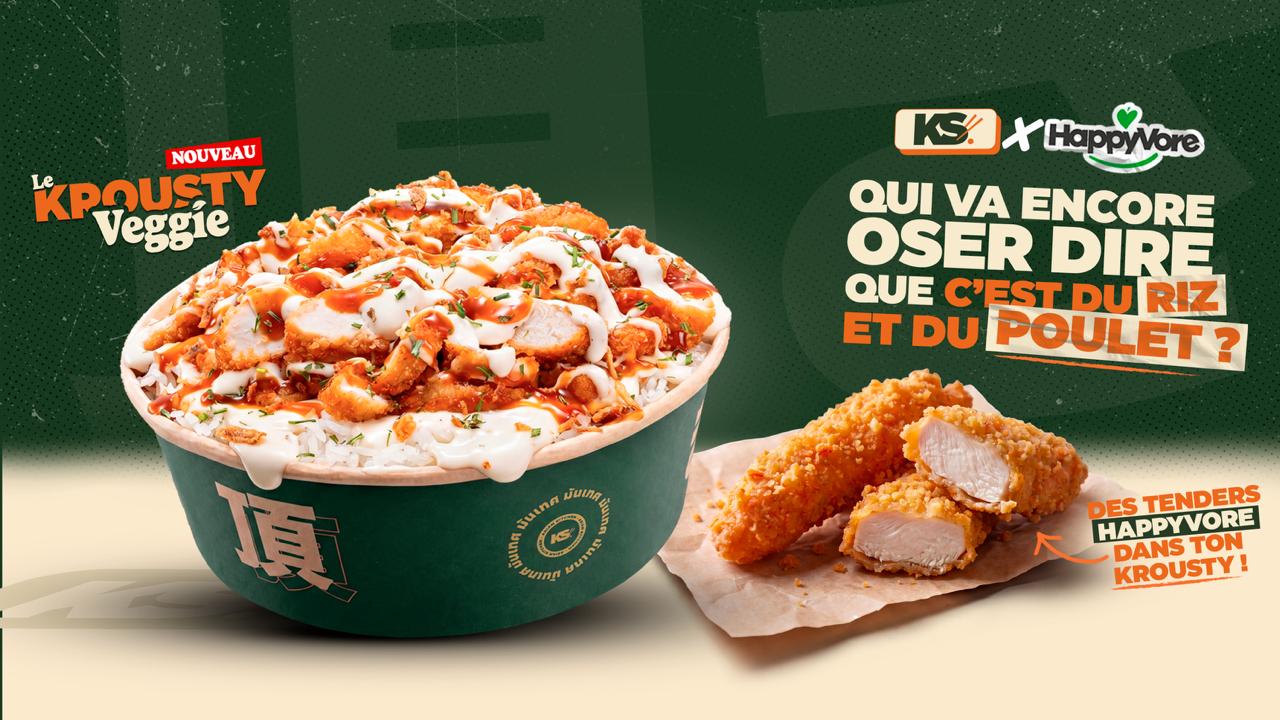 Découvrez la Hot Gamme Krousty Sabaïdi : bowls, burgers et recettes ultra gourmandes, relevées juste comme il faut. Des saveurs intenses pour ceux qui aiment quand ça pique.